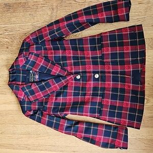 Vintage Highland Queen Olympicana wool plaid blazer jacket 8